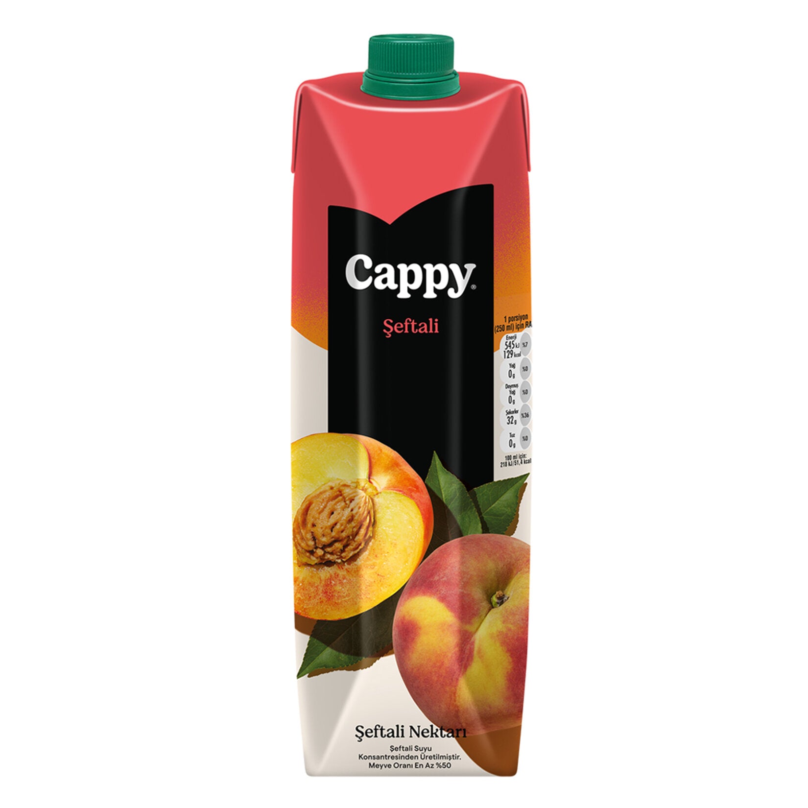 Cappy Şeftali Karton Kutu 1 L