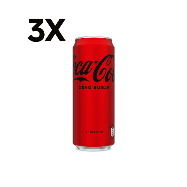 Coca-Cola Zero Kutu 3x330ml