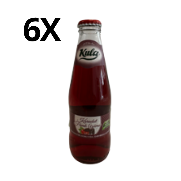 Kula Karadut Frenk Üzümü Aromalı Maden Suyu 6X200 ml
